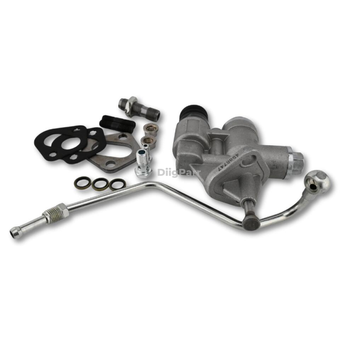 DiigParr 12V Fuel Lift Pump Kit With Line 4988747 3936316 for Cummins Engine 6BT Dodge Ram Pickup Truck 2500 3500 5.9L 1994-1998