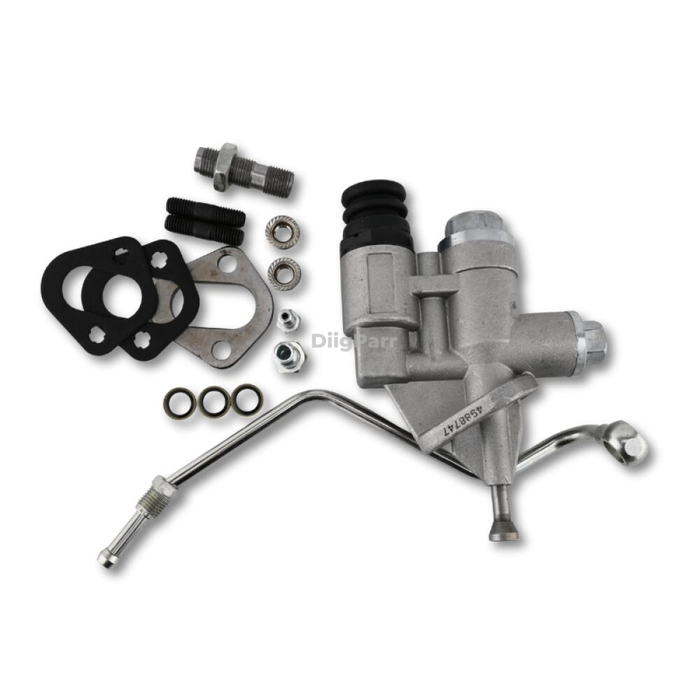 DiigParr 12V Fuel Lift Pump Kit With Line 4988747 3936316 for Cummins Engine 6BT Dodge Ram Pickup Truck 2500 3500 5.9L 1994-1998
