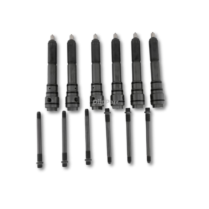 DiigParr 6 Piece Fuel Injector 6211-12-3500  Fits for Komatsu Engine SA6D140E-2A-7