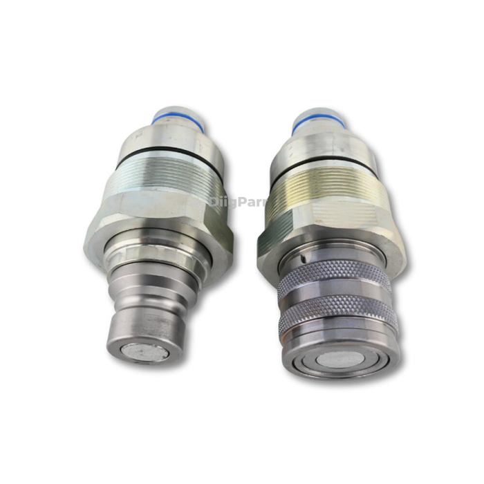 DiigParr Male & Female Flat Face Coupler Kit V1311-77140 V1311-77150 Fits for Kubota Track Loader