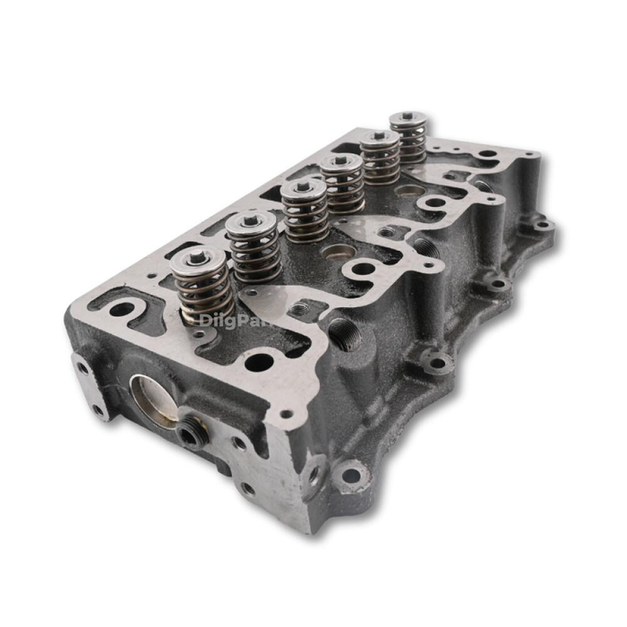 DiigParr Cylinder Head Complete w/ Valve &Spring Compatible with  Isuzu 3LD1 Engine