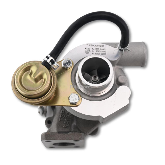 DiigParr New Turbocharger 1J750-17013 for Kubota Excavator KX080-3T Engine V3307