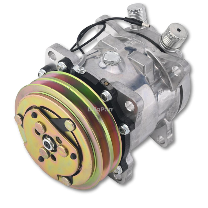 DiigParr 12V SD5H09 A/C Compressor 345-4547 Fits for Caterpillar CAT 259D 279D 289D 299D 257D 277D 287D 236D 246D
