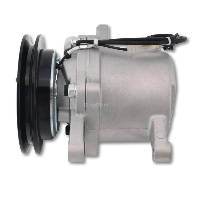 DiigParr Air Conditioning Compressor T2055-72210 T205572210 Fits for Kubota Excavator KX080-3 KX121-3 KX161-3 U45-3 U50-3