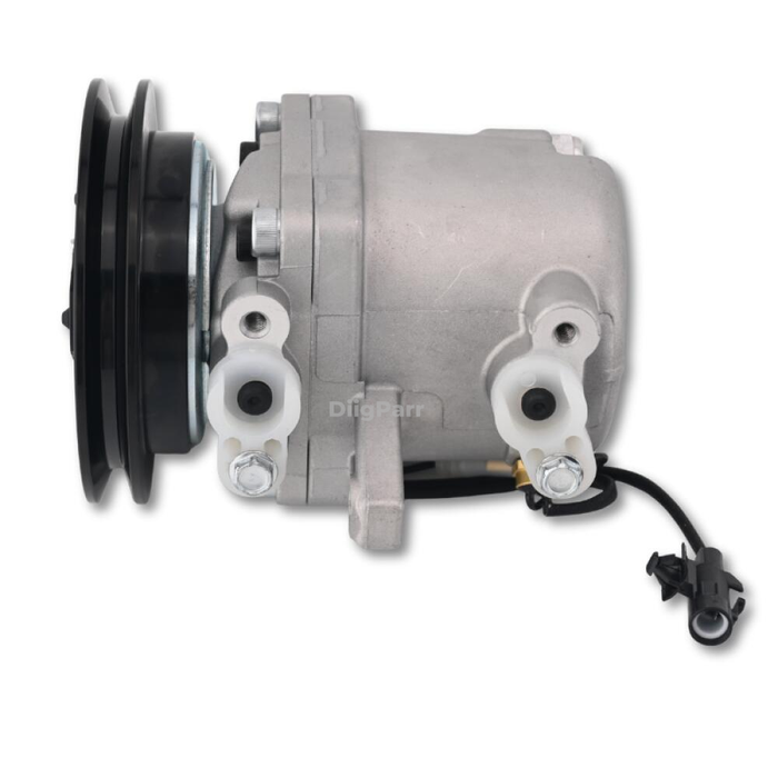 DiigParr Air Conditioning Compressor T2055-72210 T205572210 Fits for Kubota Excavator KX080-3 KX121-3 KX161-3 U45-3 U50-3