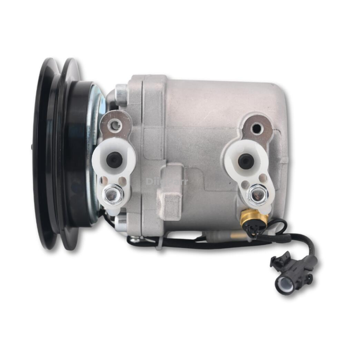 DiigParr Air Conditioning Compressor T2055-72210 T205572210 Fits for Kubota Excavator KX080-3 KX121-3 KX161-3 U45-3 U50-3