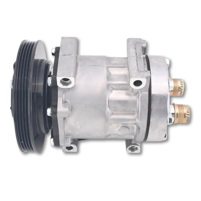 DiigParr 12V SD7H15 A/C Compressor 4105 47693200 84356660 Fits for CASE Loader 121F 21F 221F 321F 570NXT 580N 580SN 590SN