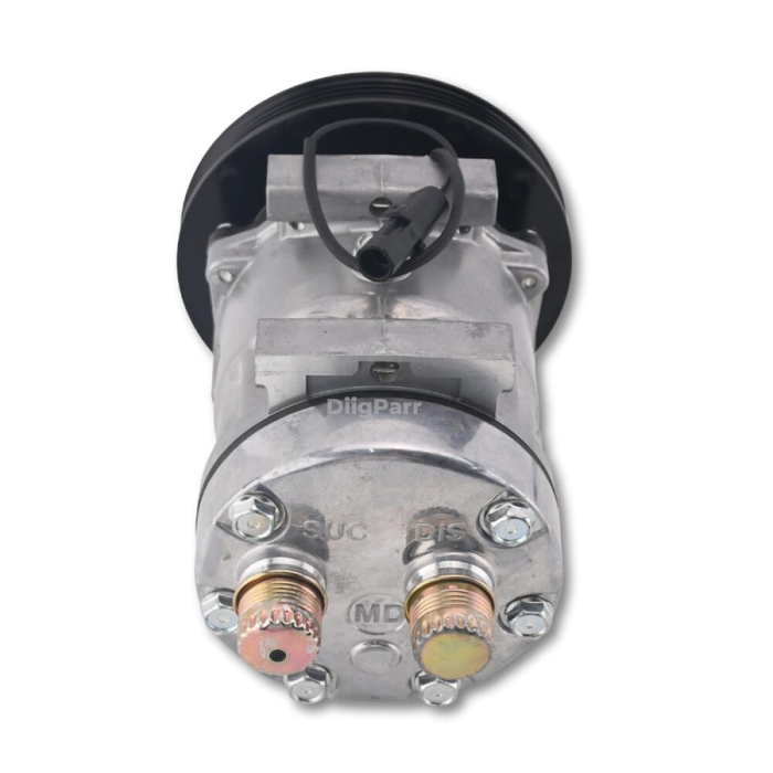 DiigParr 12V SD7H15 A/C Compressor 4105 47693200 84356660 Fits for CASE Loader 121F 21F 221F 321F 570NXT 580N 580SN 590SN