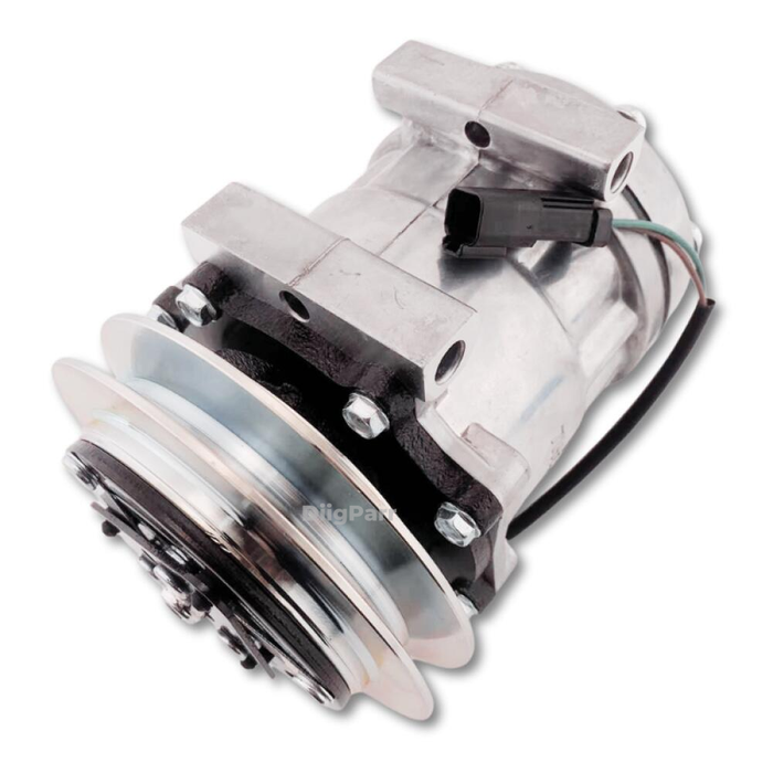 DiigParr 24V Sanden SD7H13 A/C Compressor KHR3241 KHR3197 for Link-Belt Case Kobelco