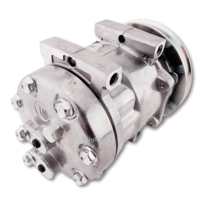 DiigParr 24V Sanden SD7H13 A/C Compressor KHR3241 KHR3197 for Link-Belt Case Kobelco
