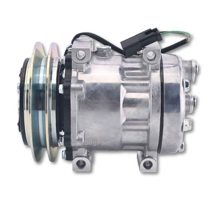 DiigParr 24V Sanden SD7H13 A/C Compressor KHR3241 KHR3197 for Link-Belt Case Kobelco