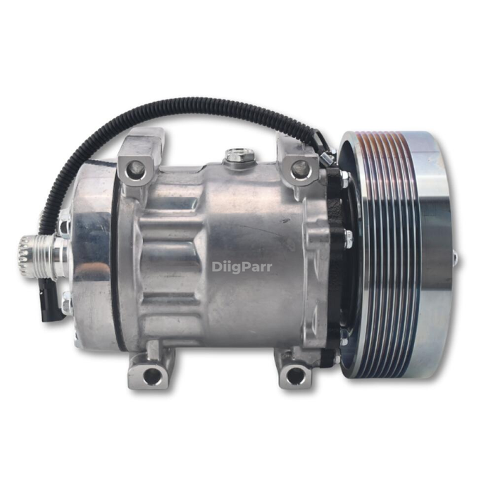 DiigParr SD7H15 A/C Compressor 86993463 Fits for CASE 1021F 1121F 6130 635 7010 7120 7130 7230 8010 8120 8230 9010 9120 9230 4430