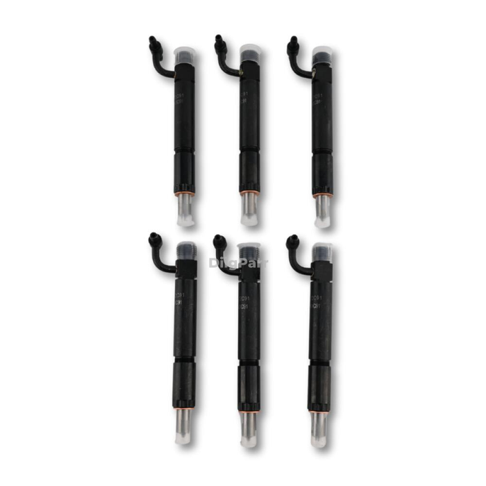 DiigParr 6Pcs Fuel Injector w/Nozzle 688840C91 749763C91 780328 Fits for Navistar Engine DT466