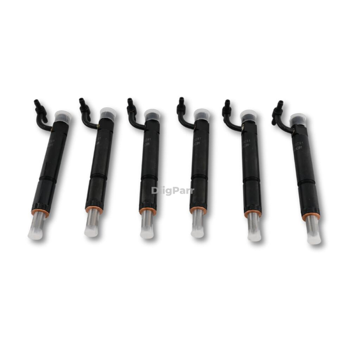 DiigParr 6Pcs Fuel Injector w/Nozzle 688840C91 749763C91 780328 Fits for Navistar Engine DT466