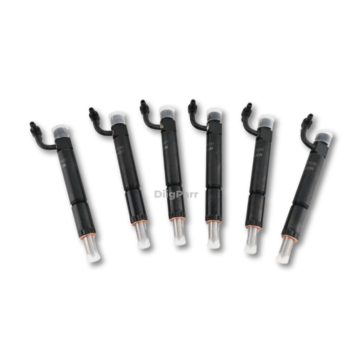 DiigParr 6Pcs Fuel Injector w/Nozzle 688840C91 749763C91 780328 Fits for Navistar Engine DT466