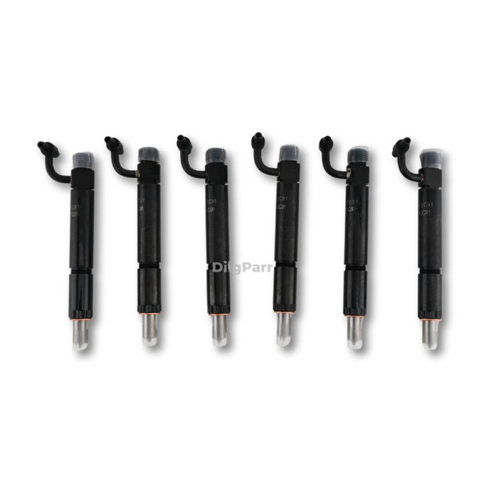 DiigParr 6Pcs Fuel Injector w/Nozzle 688840C91 749763C91 780328 Fits for Navistar Engine DT466