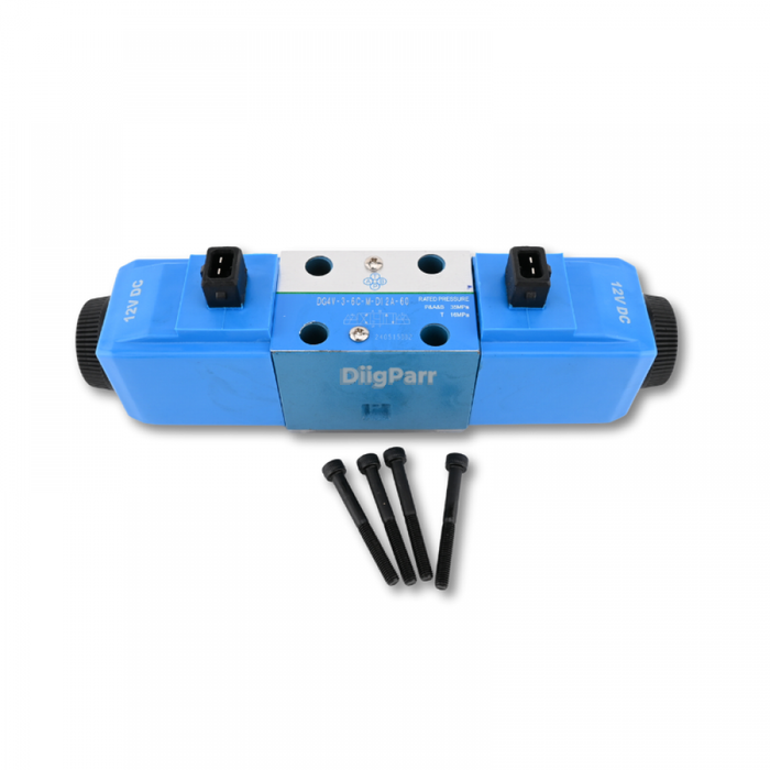 DiigParr Vickers Eaton 3 Pin Solenoid Valve Assy 25/101100 Fits for JCB 2CX 406 408 3D4 3CX2