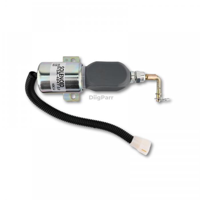 DiigParr New SA484712 D.C. Fuel Shut Off Solenoid Valve SA-4847-12 For Tractor 12V