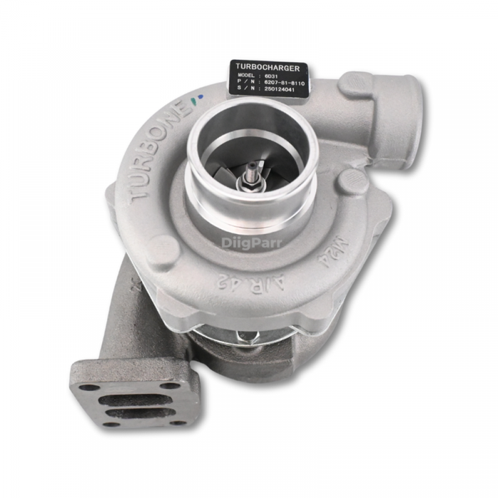 DiigParr Turbocharger 6207-81-8110 Fit Komatsu PC150-3 PC150LC-3