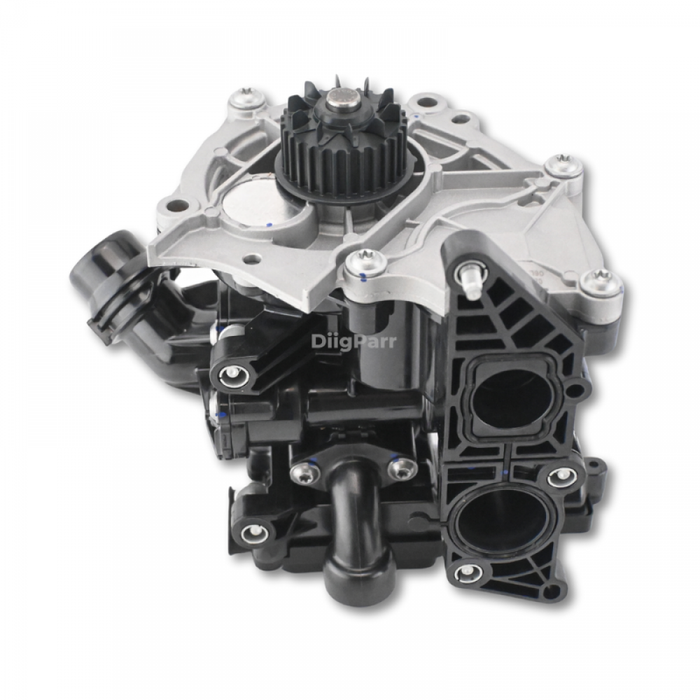 DiigParr Water Pump Thermostat Housing Assembly 06L121111 for Volkswagen Atlas Beetle Passat Audi A3 A4 Q3 Q5