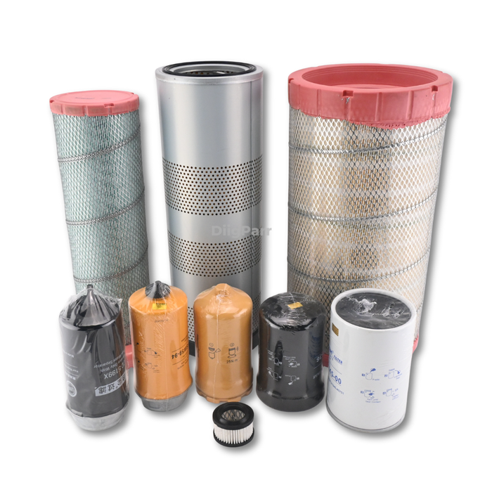 DiigParr 5000 Hours Filter Kit Fits for John Deere Excavator 200DLC 210G 240DLC 250GLC 270DLC 290GLC Logger 2154D 2454D 2954D