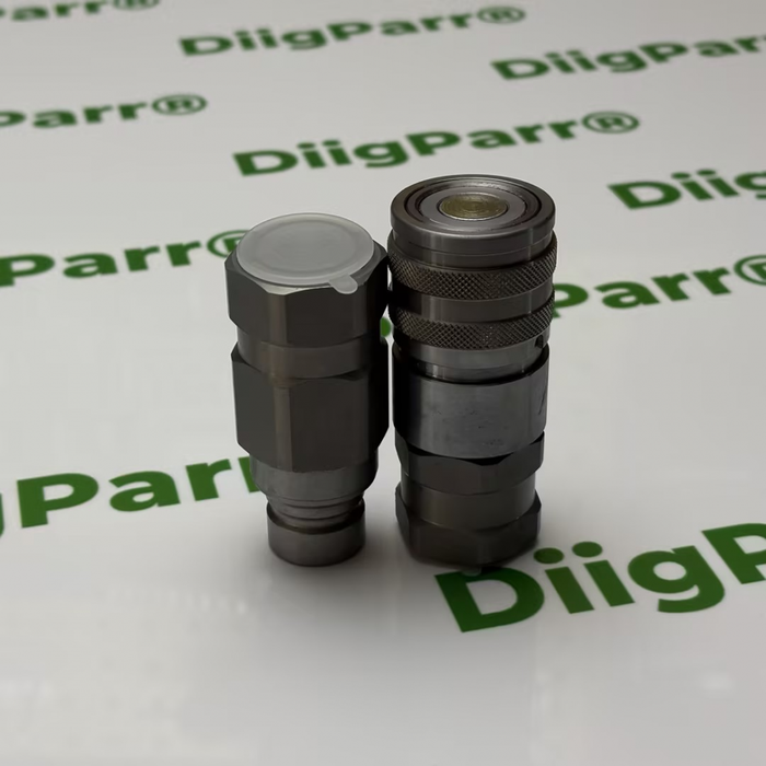 DiigParr Hydraulic Flat Face Coupler Kit AT312470 KV14216 For John Deere 250 317 325 332D