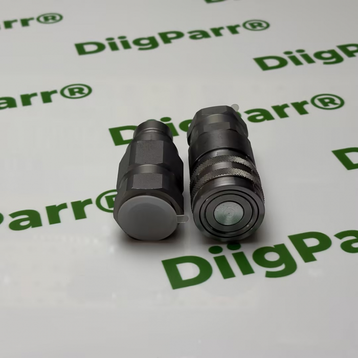 DiigParr Hydraulic Flat Face Coupler Kit AT312470 KV14216 For John Deere 250 317 325 332D