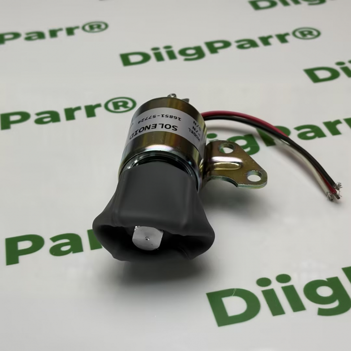 DiigParr 24V Shut Sown Solenoid 16851-57724, 1756ES-24SULB1S5 for Kubota Engine Z482 D722 D902