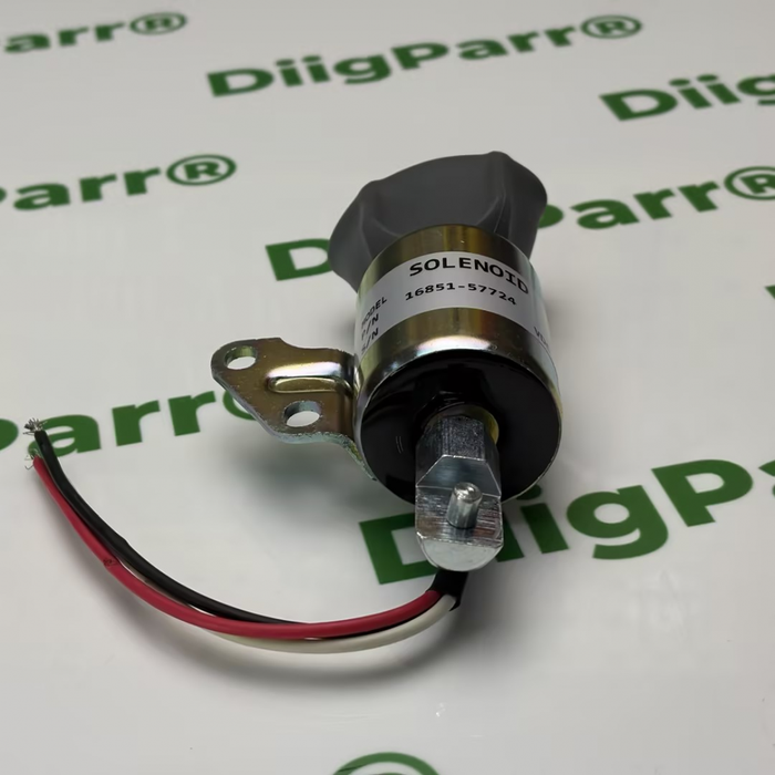 DiigParr 24V Shut Sown Solenoid 16851-57724, 1756ES-24SULB1S5 for Kubota Engine Z482 D722 D902