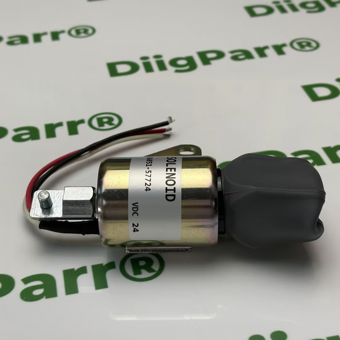 DiigParr 24V Shut Sown Solenoid 16851-57724, 1756ES-24SULB1S5 for Kubota Engine Z482 D722 D902