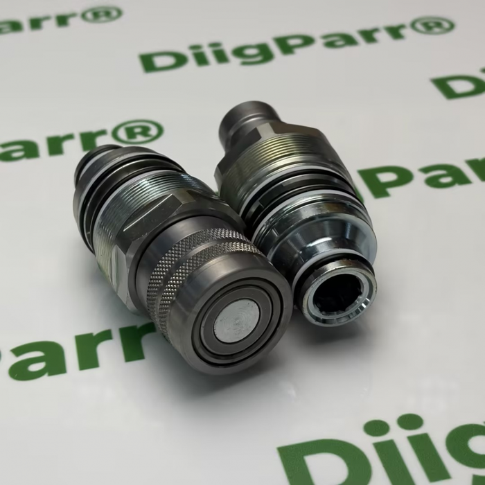 DiigParr Flat Face Coupler Kit 6679837 6680018 Aftermarket Replacement For Bobcat 753 863 S175 S300 S650 T140 T180