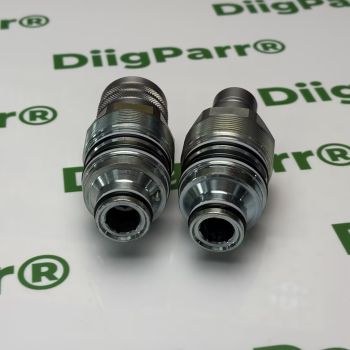 DiigParr Flat Face Coupler Kit 6679837 6680018 Aftermarket Replacement For Bobcat 753 863 S175 S300 S650 T140 T180