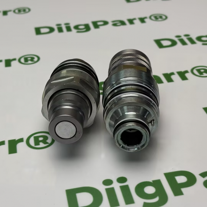 DiigParr Flat Face Coupler Kit 6679837 6680018 Aftermarket Replacement For Bobcat 753 863 S175 S300 S650 T140 T180