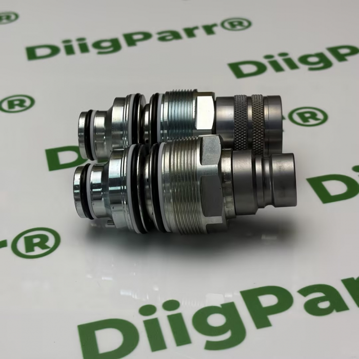 DiigParr Flat Face Coupler Kit 6679837 6680018 Aftermarket Replacement For Bobcat 753 863 S175 S300 S650 T140 T180