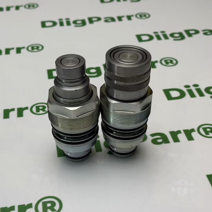 DiigParr Flat Face Coupler Kit 6679837 6680018 Aftermarket Replacement For Bobcat 753 863 S175 S300 S650 T140 T180