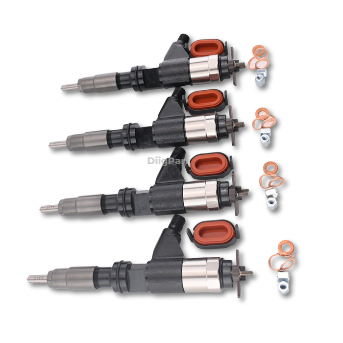 DiigParr 4 PCS Common Rail Injector for Denso 095000-6310 Fits for John Deere RE546784 RE531209 RE530362