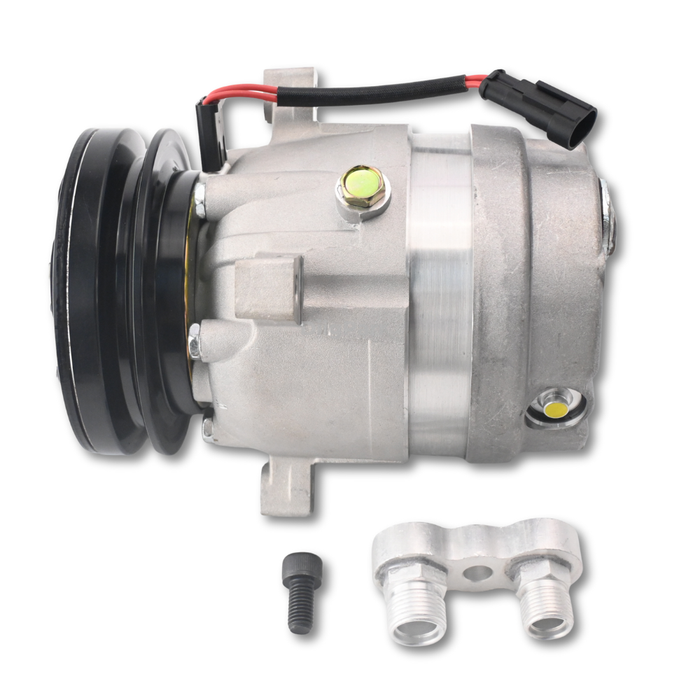 DiigParr Delphi V5 A/C Compressor VOE14529059 Fits for Volvo Excavator EC140 EC150 EC210 EC240 EC360 EC460 EW130 EW170 EW180