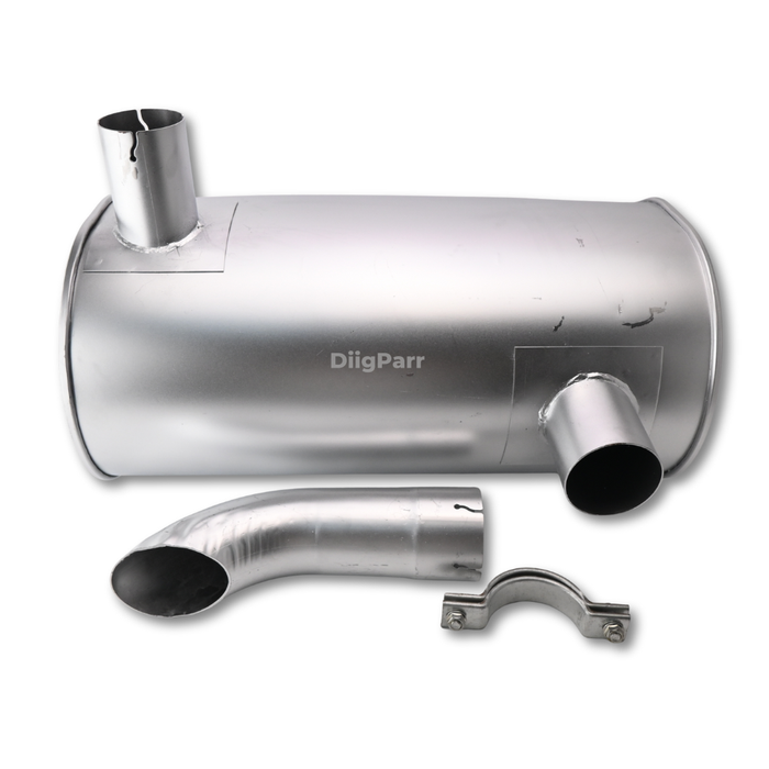 DiigParr New Fits for Caterpillar Muffler for CAT 320D Excavator with Pipe 90mm, Electronic Engine