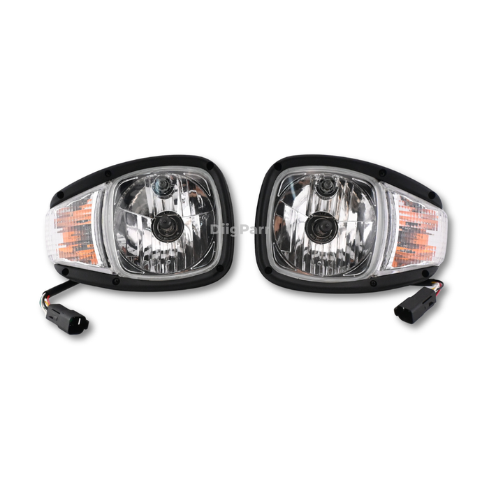 DiigParr 24V Headlight 344-3456 3443456 344-3455 3443455 Fits for Caterpillar CAT Engine C7 C6.6 C4.4 Loader 924H 924K 930G 930K