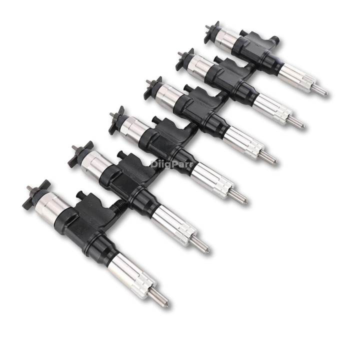 DiigParr 6 Piece Fuel Injector 8-97602803-4 AP53904 Fits for Isuzu Engine 6HK1 Truck FTR FVR FXR HTR HVR HXR T6500 T7500 T8500