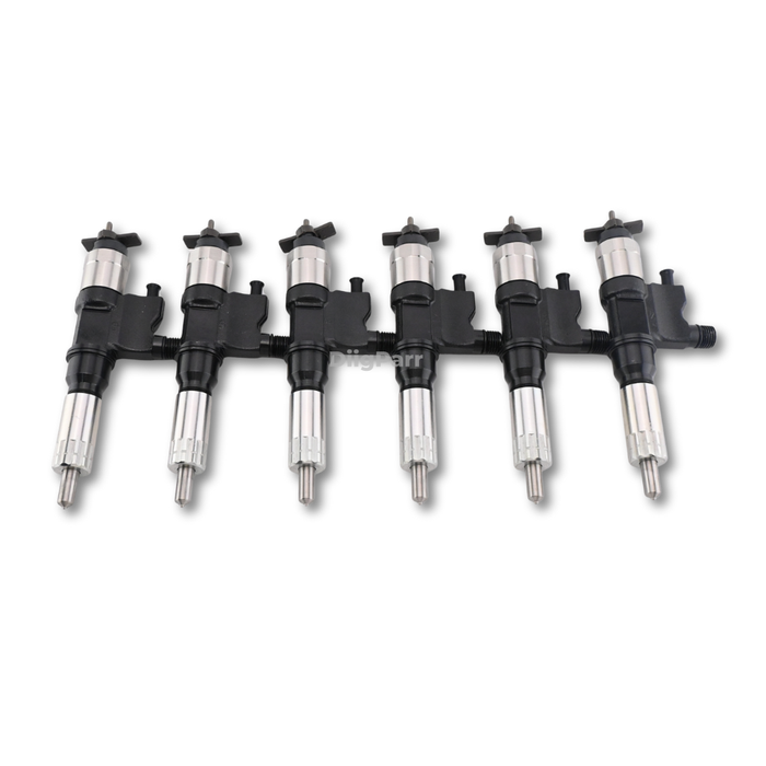 DiigParr 6 Piece Fuel Injector 8-97602803-4 AP53904 Fits for Isuzu Engine 6HK1 Truck FTR FVR FXR HTR HVR HXR T6500 T7500 T8500