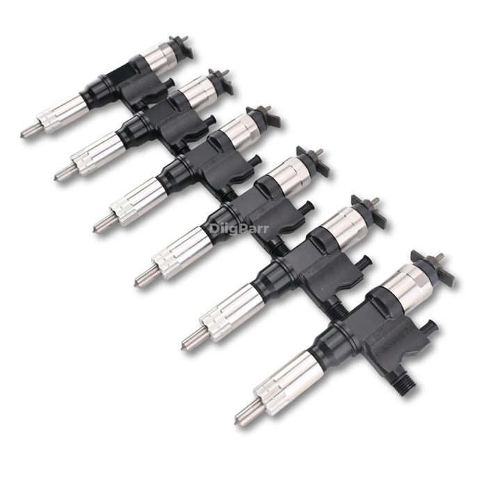 DiigParr 6 Piece Fuel Injector 8-97602803-4 AP53904 Fits for Isuzu Engine 6HK1 Truck FTR FVR FXR HTR HVR HXR T6500 T7500 T8500