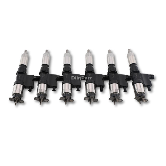 DiigParr 6 Piece Fuel Injector 8-97602803-4 AP53904 Fits for Isuzu Engine 6HK1 Truck FTR FVR FXR HTR HVR HXR T6500 T7500 T8500
