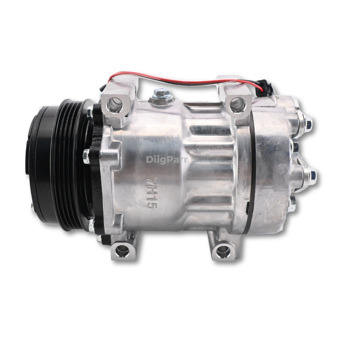 DiigParr 7H15SHD A/C Compressor 87802912 Fits for New Holland Tractor T6050 TS125A T6060 T6070 T6080 T6010 T6020 T6030 TS135A T6040 TS100A