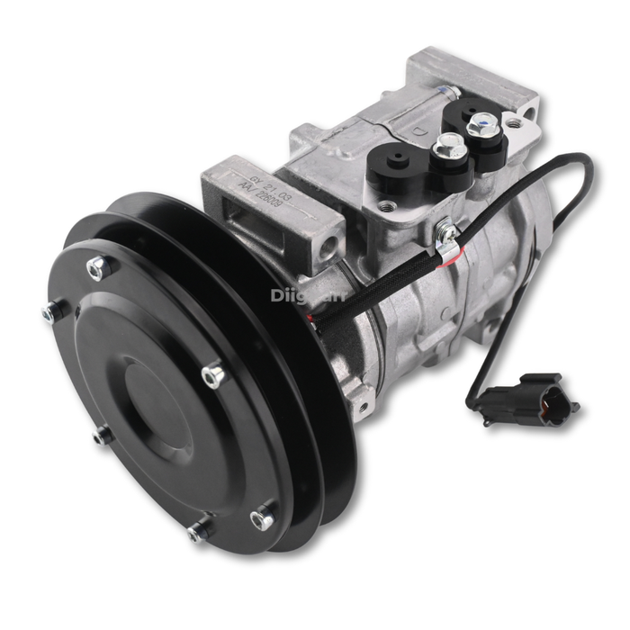 DiigParr 10S13C A/C Compressor 4709228 Fits for John Deere Excavator 470GLC 670GLC 870GLC 350GLC