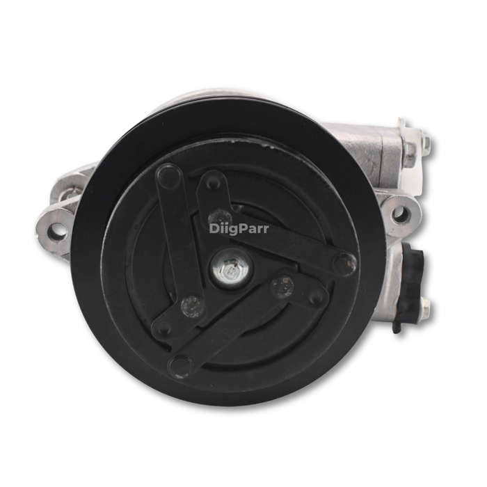 DiigParr Delphi SP10 A/C Compressor with Single Groove 12volt Cluch Fits for Mahindra Tractor 4510 5010 2538 6010 6110