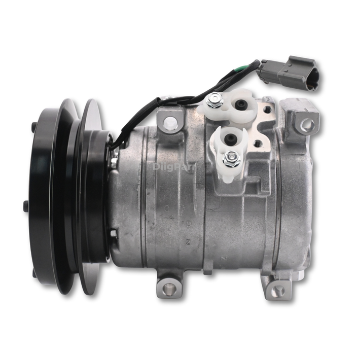 DiigParr 10S15C A/C Compressor 20Y-810-1260 Fits for Komatsu Excavator PC220-8 PC270-8 PC290 PC300-8 PC350-8 PC400-8