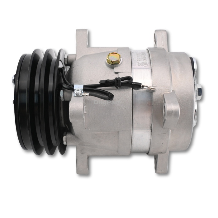DiigParr Delphi V5 A/C Compressor 42N-07-11170 Fits for Komatsu Backhoe Loader WB93R-5 WB93R-5E0 WB93R-5E0 WB97R-5 WB97R-5E0 WB97S-5E0 WB93S-5 WB97S-5