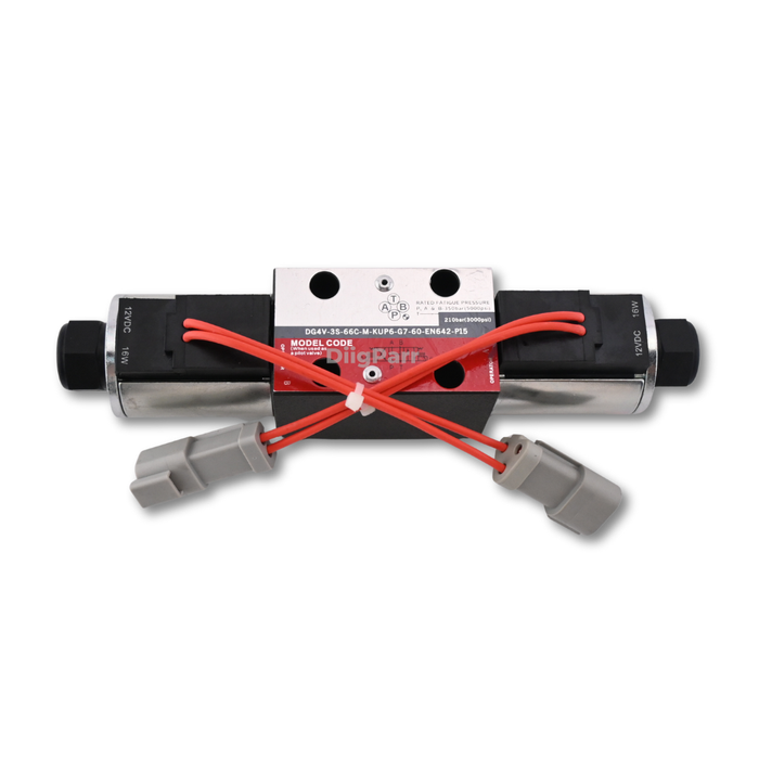 DiigParr 12V Solenoid Valve 223-8181 2238181 Fits for Caterpillar CAT 416D 420D 424B 428D 430D 432D 438D 442D Backhoe Loader