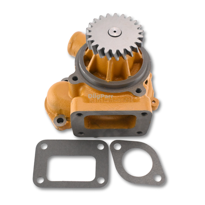 DiigParr Water Pump Ass'y 6151-61-1121 6151-61-1101 6151-61-1102 Fit Komatsu PC300-3 PC400-5 W/ S6D125 Engine
